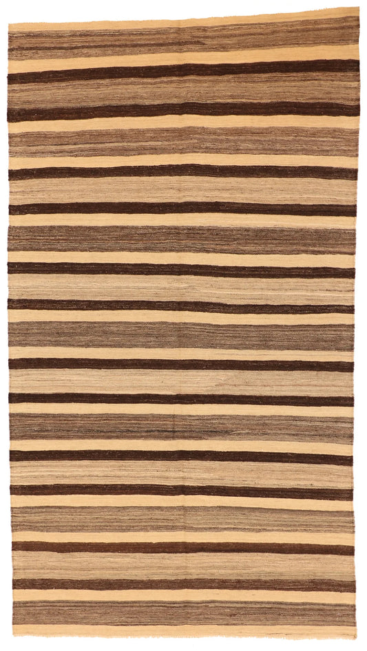 5.5 x 9.10 - Kilim Fine/Wool Modern Rectangle - Finest Hand-Knotted Quality Wool — 63678