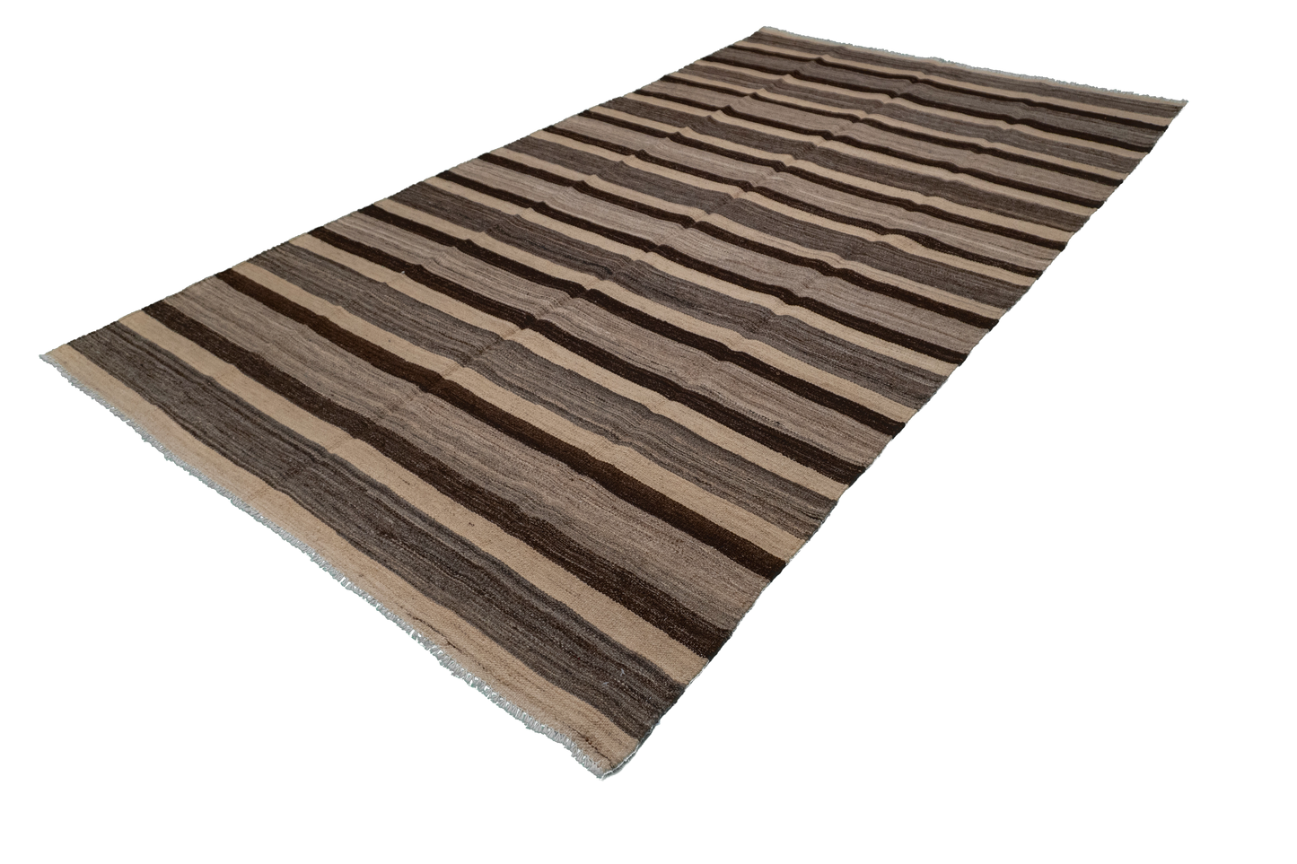 W 5.5 - L 9.10 - Kilim Fine/Wool Modern Rectangle - Finest Hand-Made Quality Wool - 63678