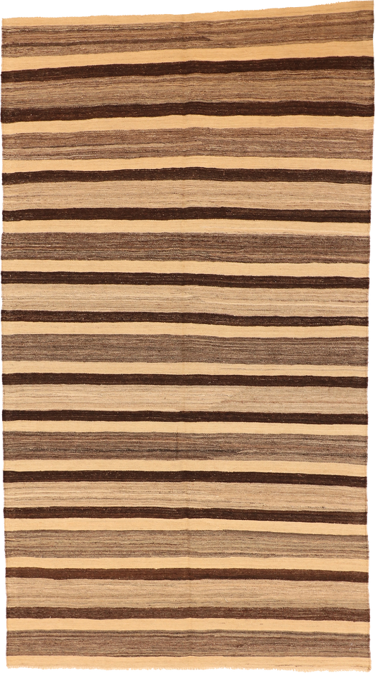 W 5.5 L 9.10 Kilim 100% Wool Hand-Woven Gallery Rug - 63678