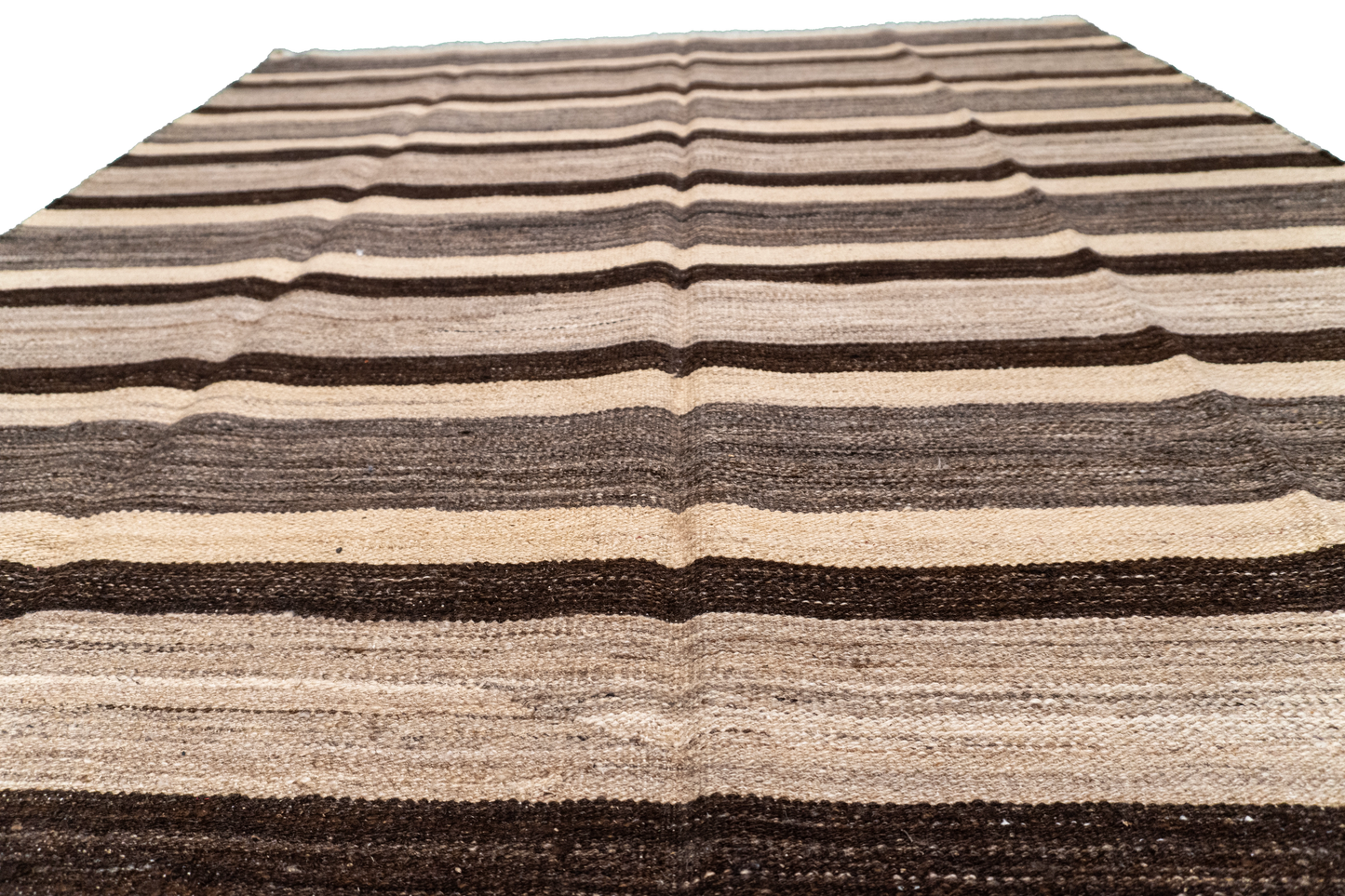 W 5.5 - L 9.10 - Kilim Fine/Wool Modern Rectangle - Finest Hand-Made Quality Wool - 63678