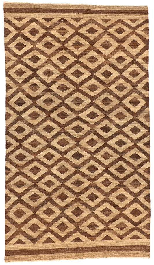 5.6 x 5.6 - Kilim Fine/Wool Modern Rectangle - Finest Hand-Knotted Quality Wool — 63679