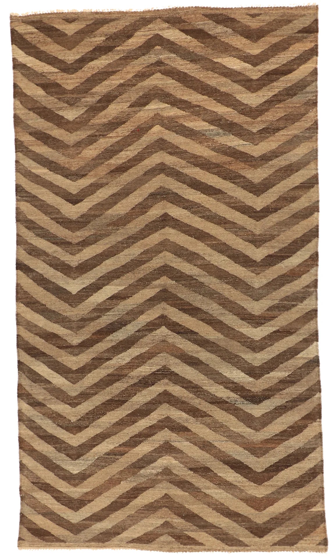 5.6 x 9.9 - Kilim Fine/Wool Modern Rectangle - Finest Hand-Made Quality Wool — 63683