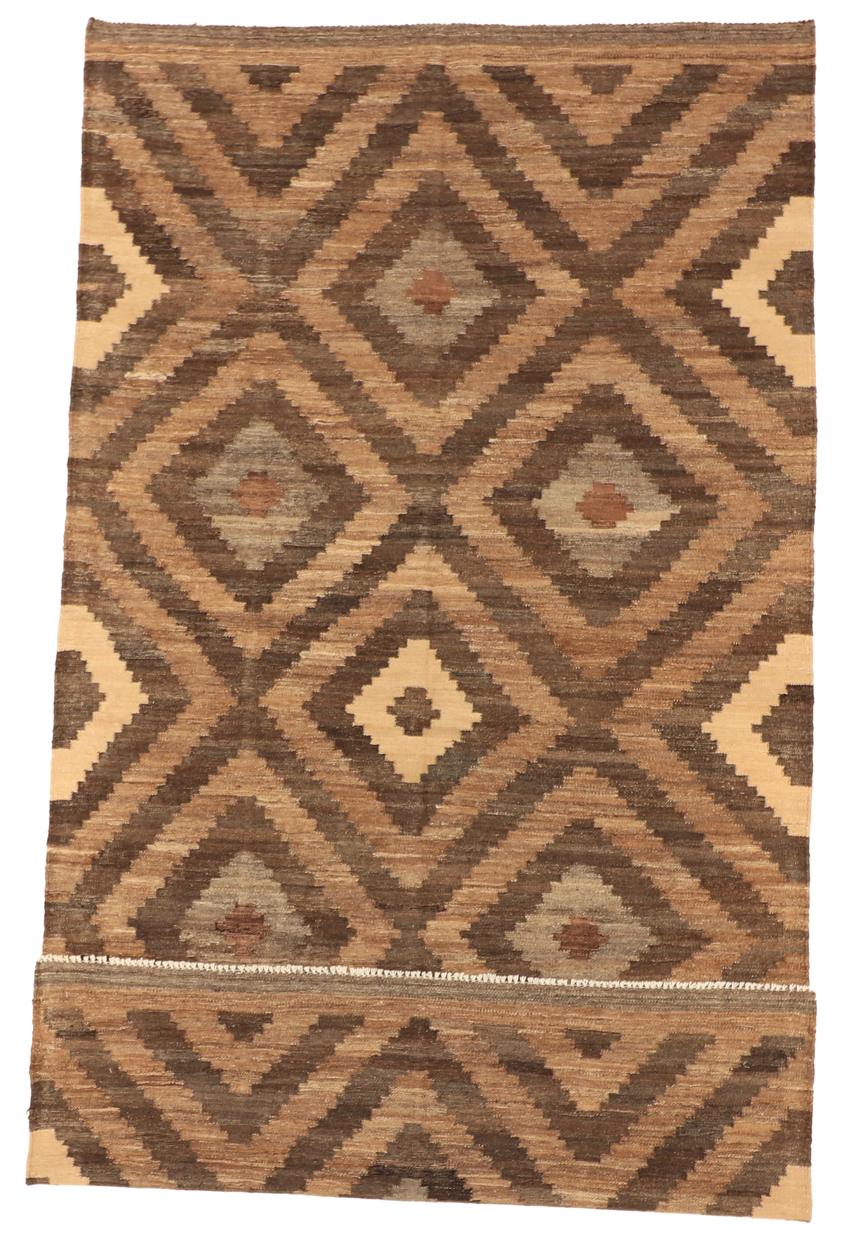 W 5.3 L 9.10 Kilim 100% Wool Hand-Woven Modern Design - 63686