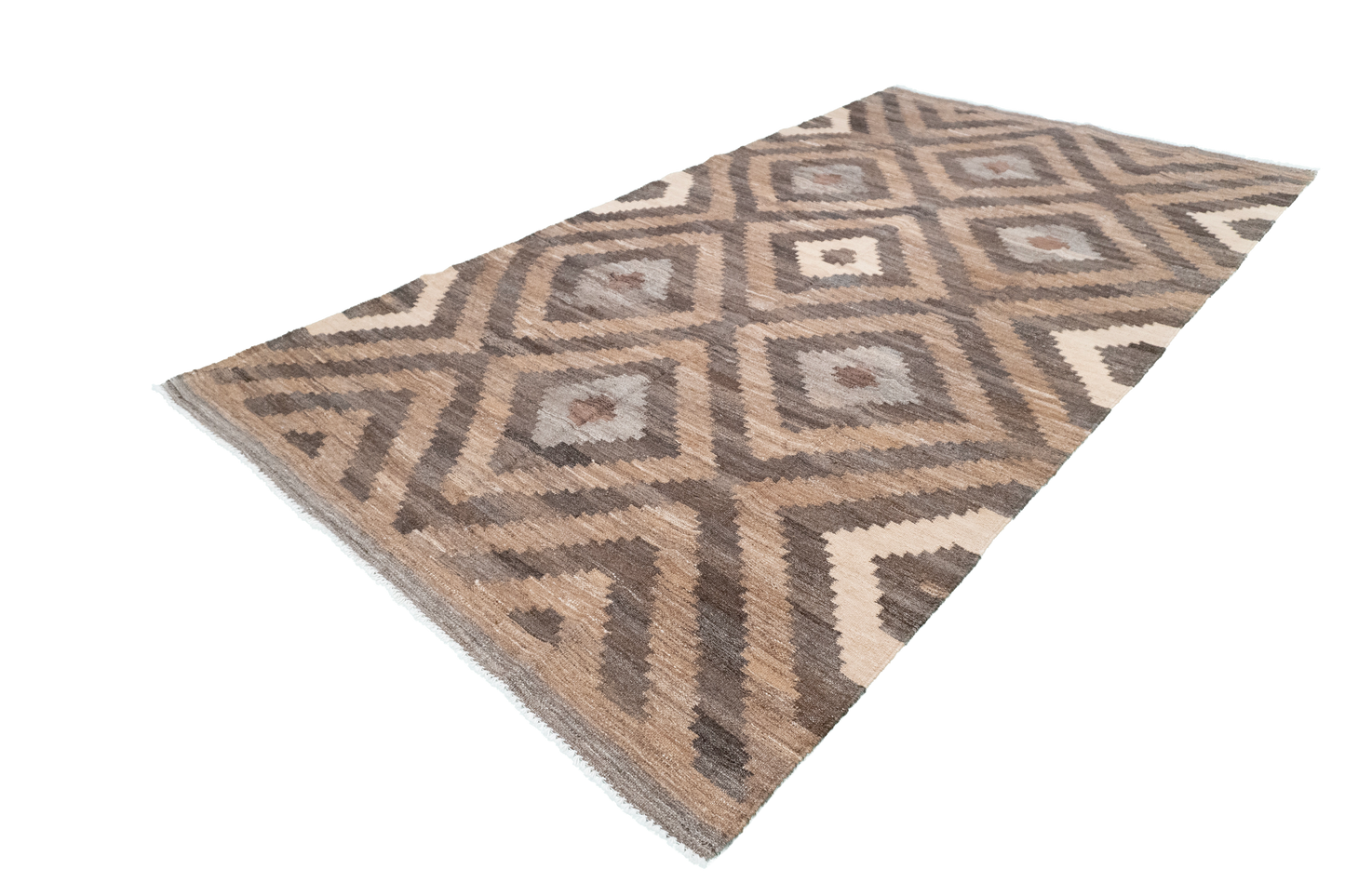 W 5.3 L 9.10 Kilim 100% Wool Hand-Woven Modern Design - 63686