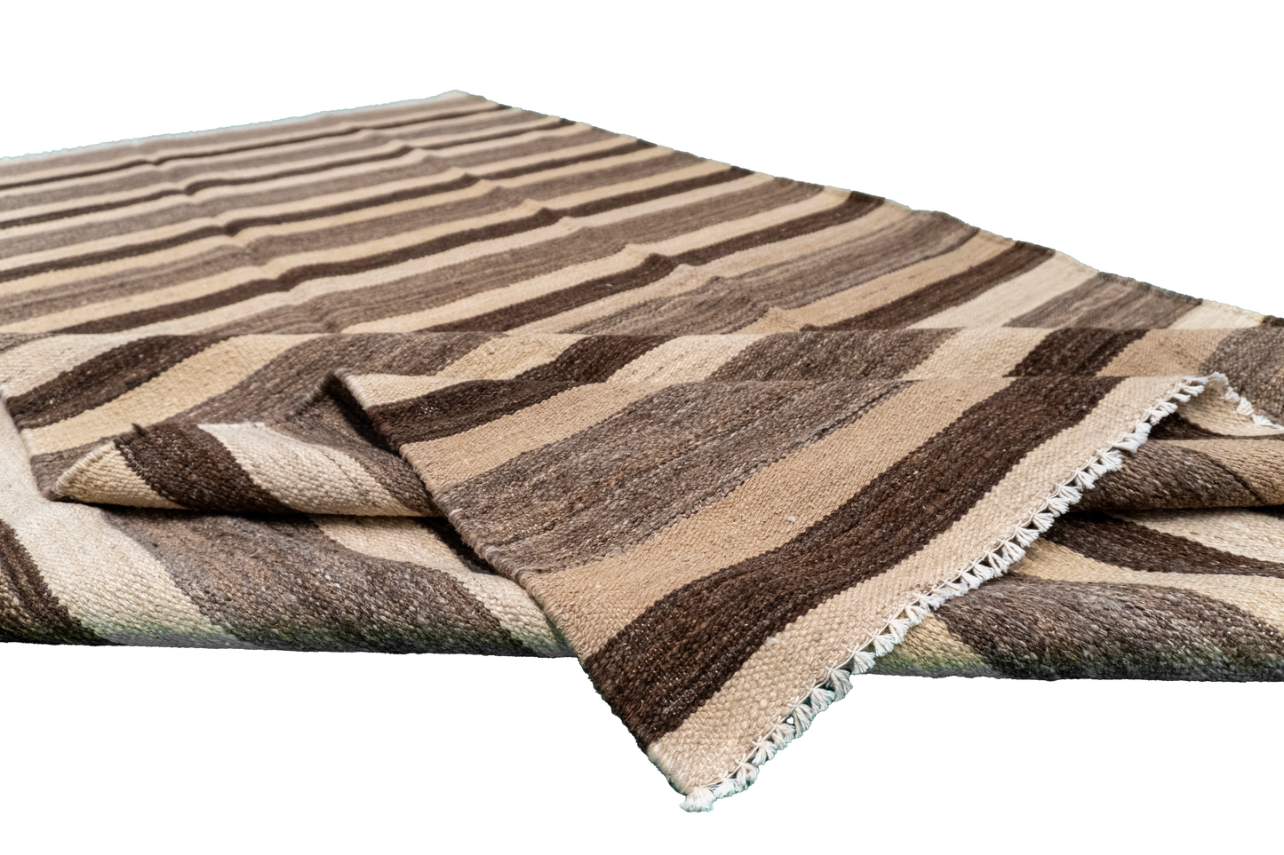 W 5.6 - L 9.7 - Kilim Fine/Wool Modern Rectangle - Finest Hand-Made Quality Wool - 63687