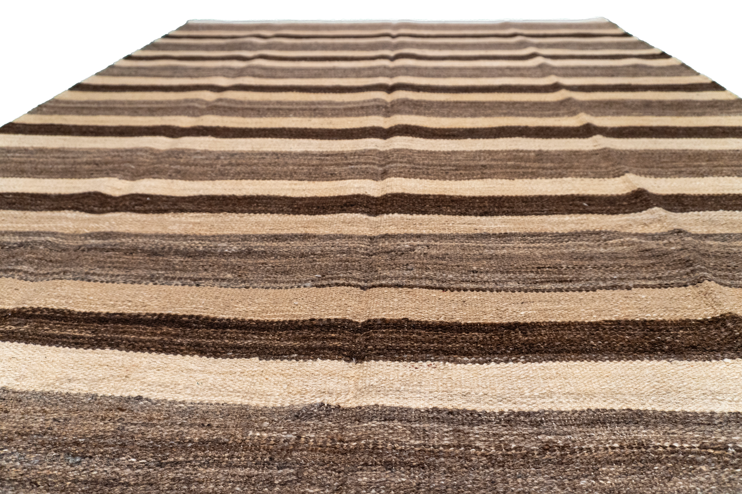 W 5.6 - L 9.7 - Kilim Fine/Wool Modern Rectangle - Finest Hand-Made Quality Wool - 63687