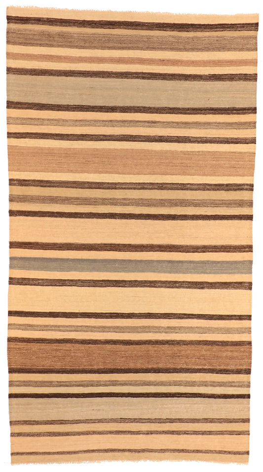 5.5 x 9.11 - Kilim Fine/Wool Modern Rectangle - Finest Hand-Knotted Quality Wool — 63688