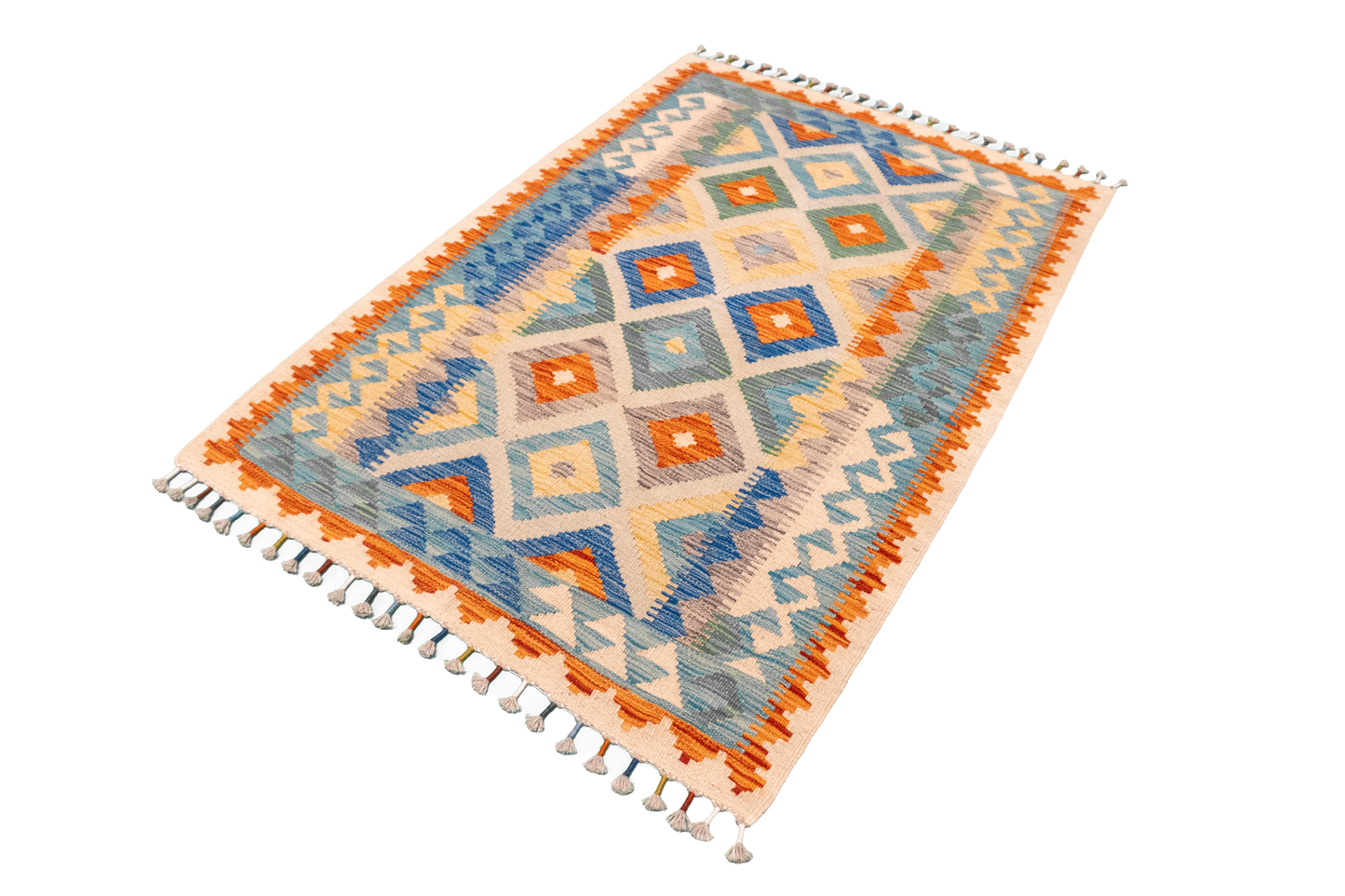 W 3.5 L 4.10 Western 100% Wool Hand-Woven All-Over Design - 63716