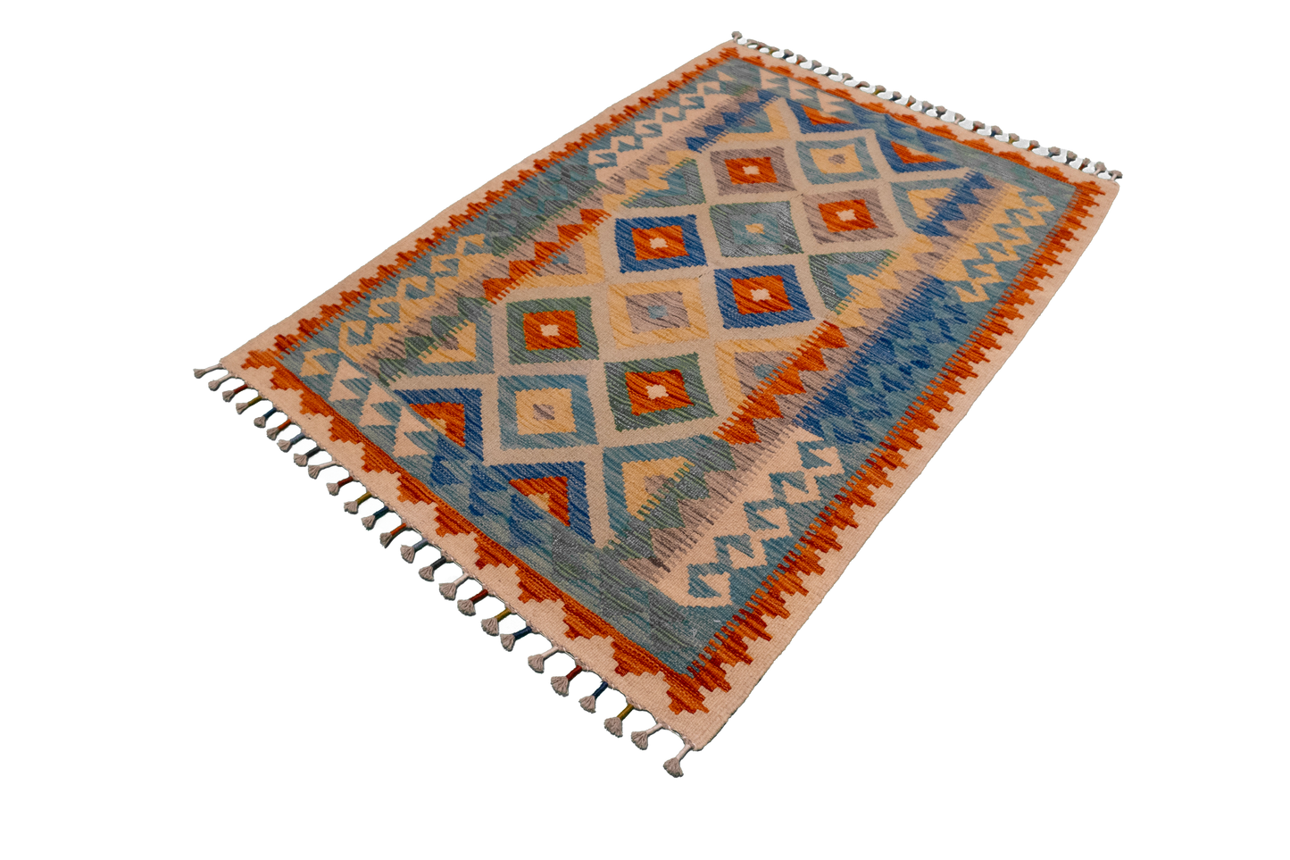 W 3.5 L 4.10 Western 100% Wool Hand-Woven All-Over Design - 63716