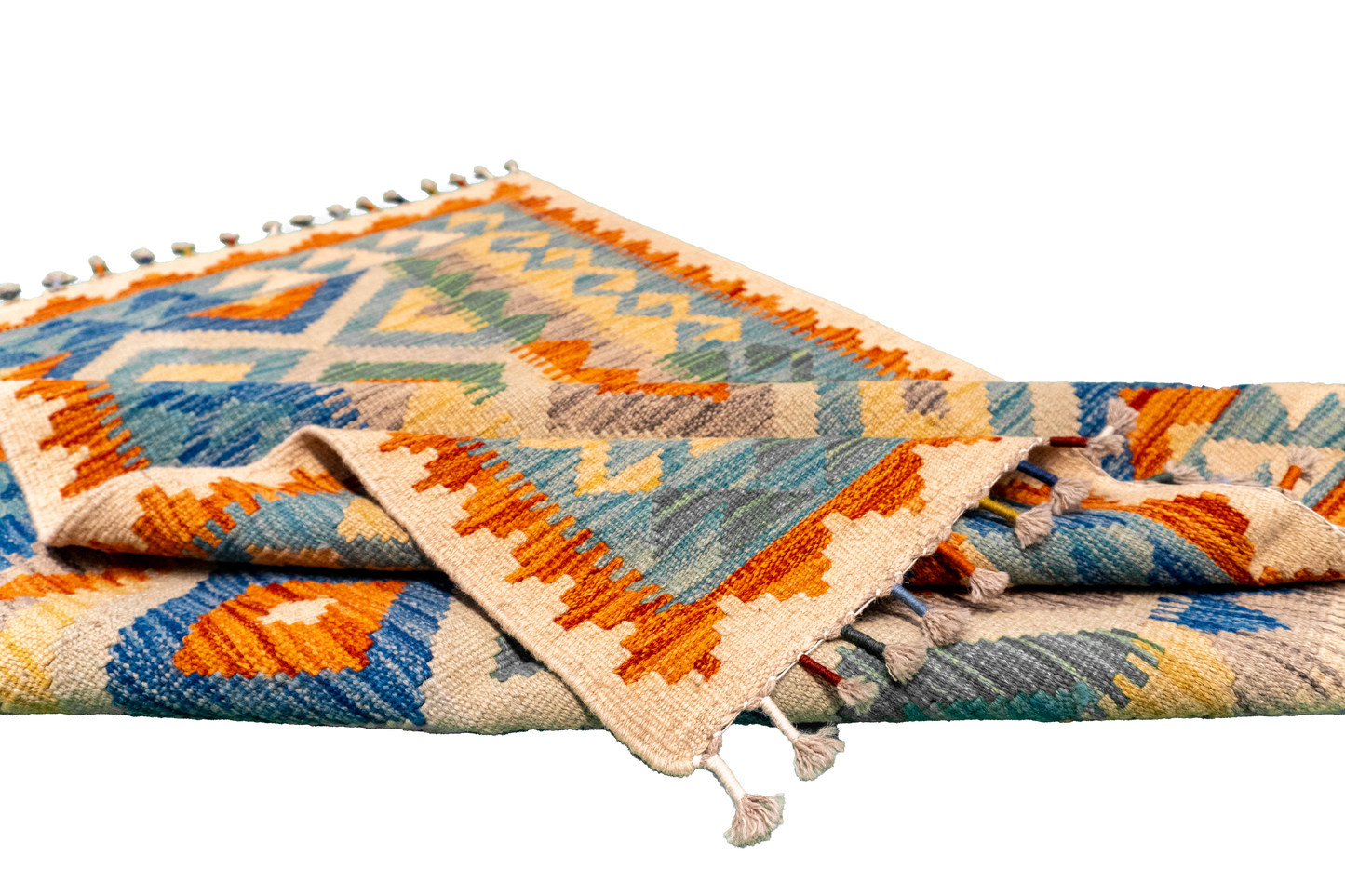 W 3.5 L 4.10 Western 100% Wool Hand-Woven All-Over Design - 63716