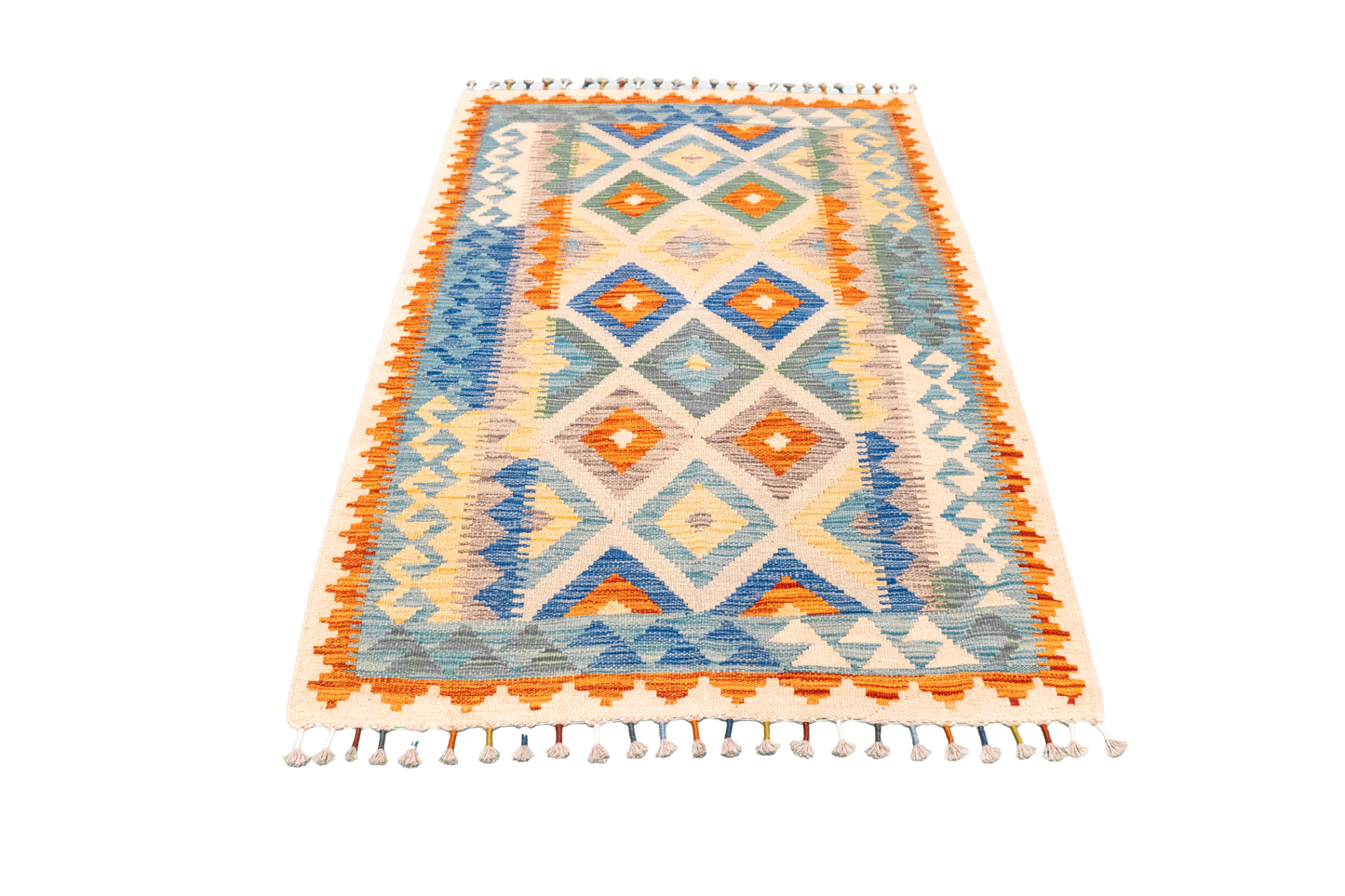 W 3.5 L 4.10 Western 100% Wool Hand-Woven All-Over Design - 63716