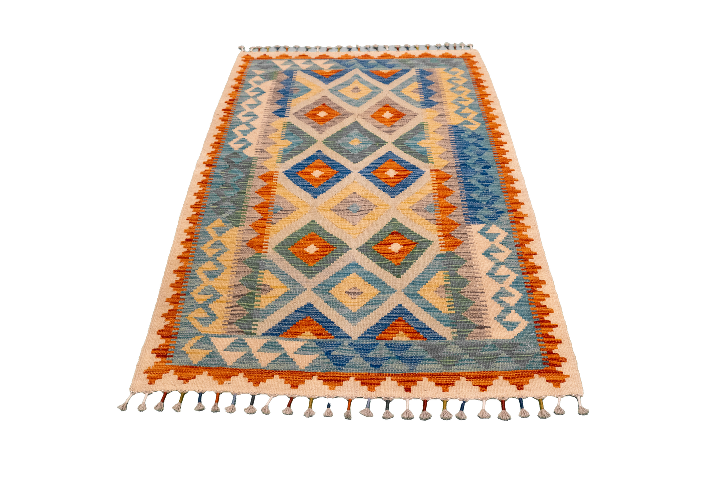 W 3.5 L 4.10 Western 100% Wool Hand-Woven All-Over Design - 63716