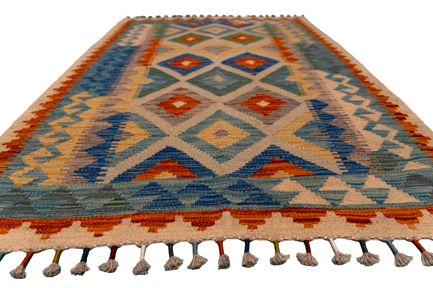 W 3.5 L 4.10 Western 100% Wool Hand-Woven All-Over Design - 63716