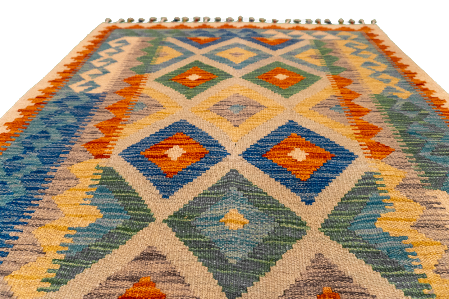 W 3.5 L 4.10 Western 100% Wool Hand-Woven All-Over Design - 63716
