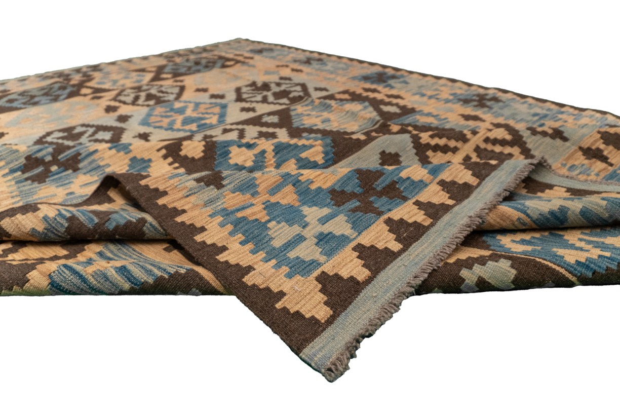 W 6.10 L 9.10 Kilim 100% Wool Hand-Woven All-Over Design - 63735