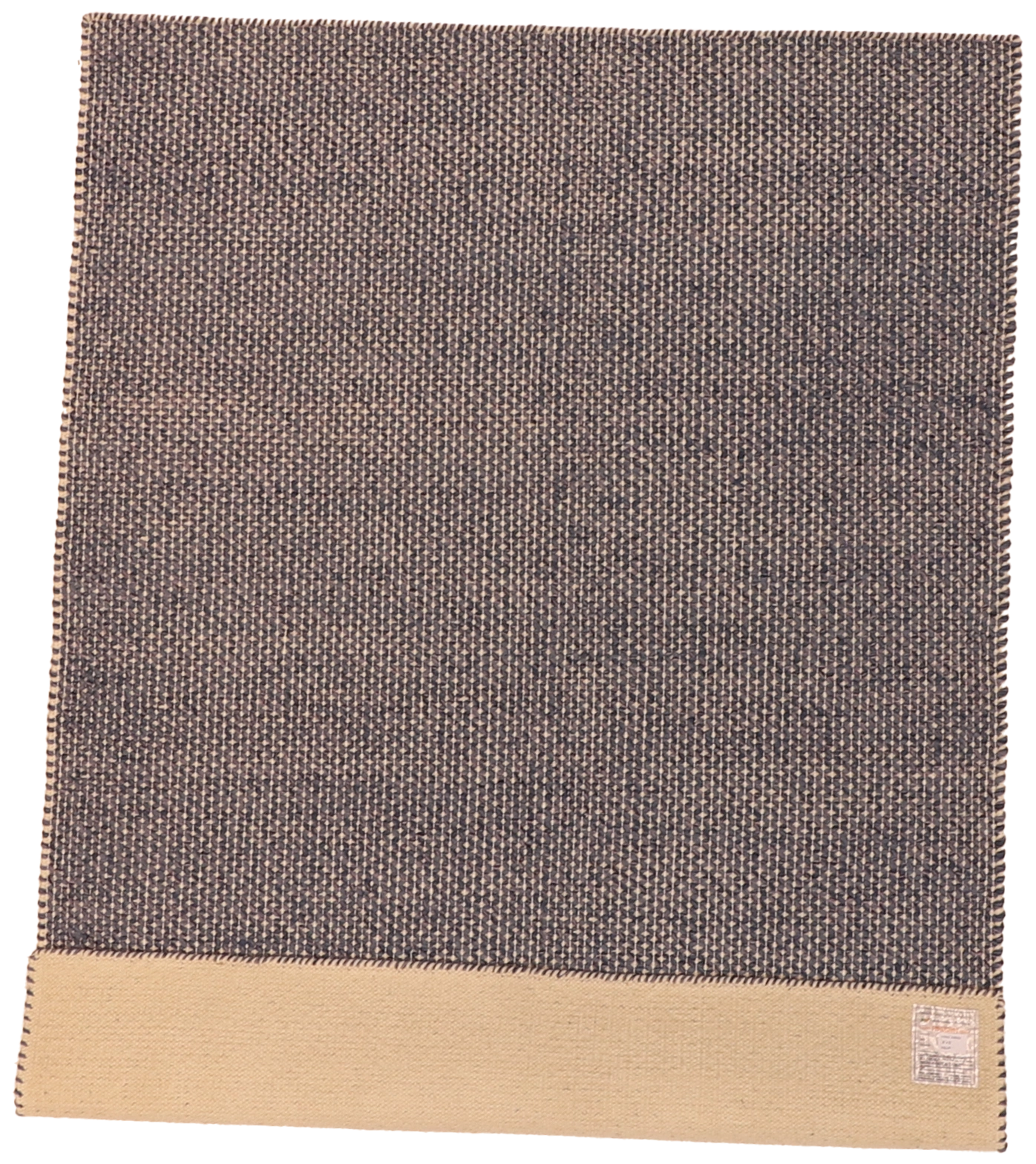 W 5.5 L 7.4 Modern 100% Wool Hand-Woven All-Over Design - 63790