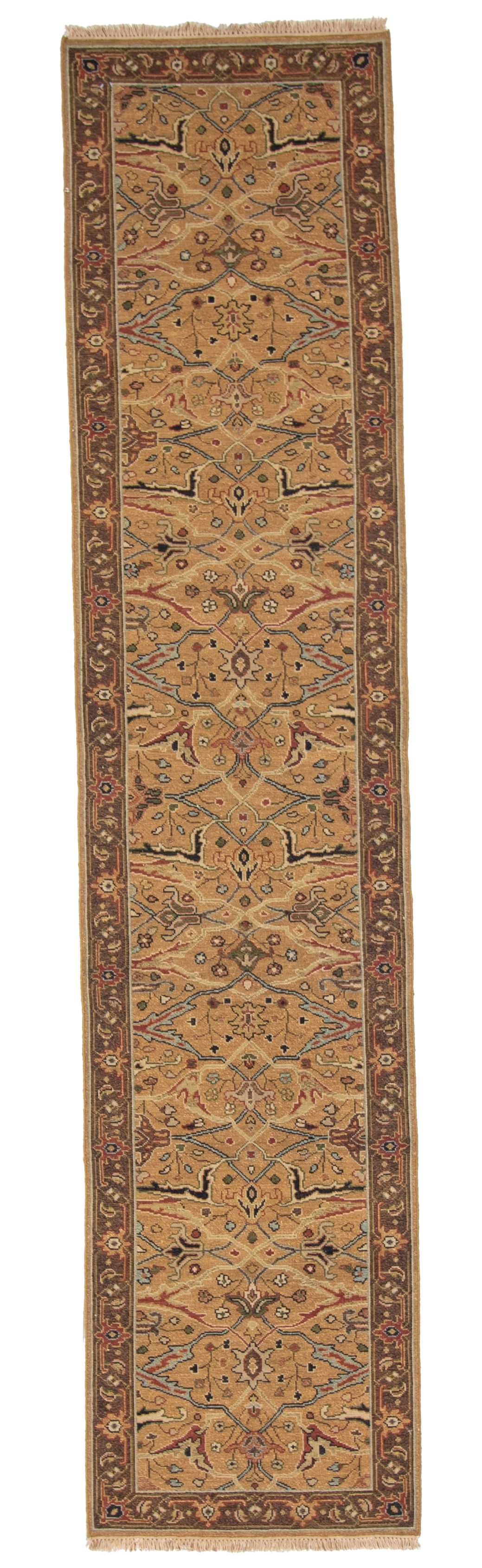 W 2.7 L 11.9 Sumak Runner 100% Wool Handmade All Over Design - 63800