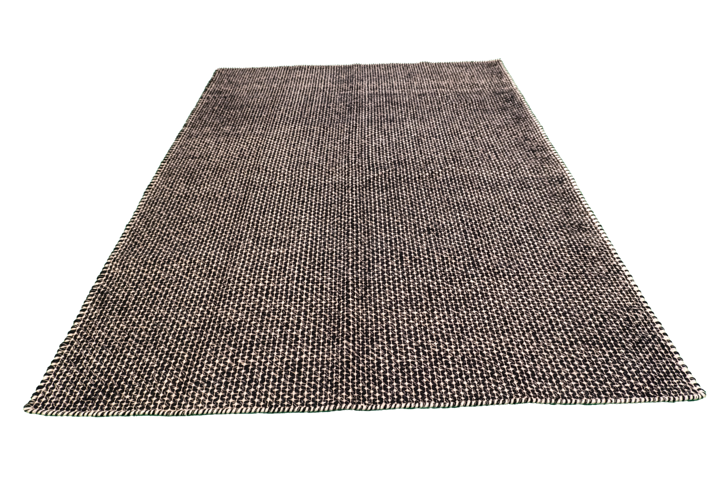 W 5.5 - L 7.4 - Kilim Wool Contemporary Rectangle - Finest Hand-Made Quality Wool - 63812