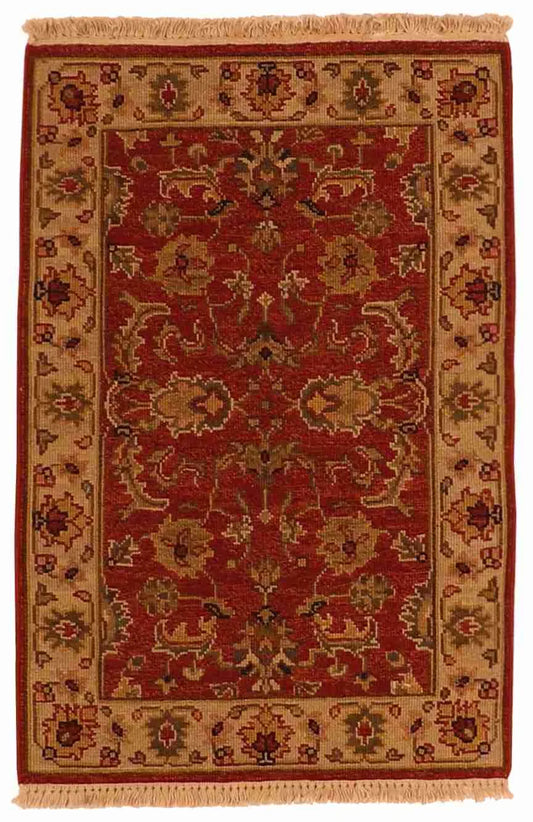 W 2 - L 3 - Isfahan Fine/Wool All Over Rectangle - Finest Hand-Knotted Quality Wool - 63825