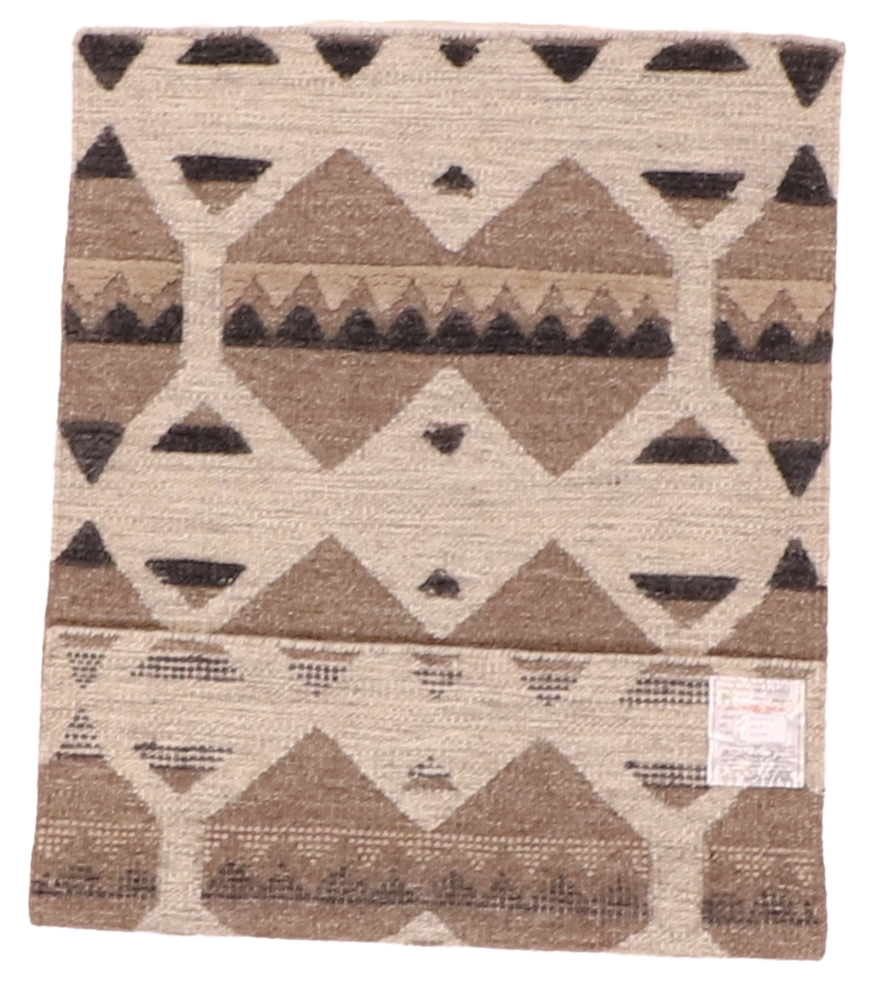 W 3 L 4.10 Kilim 100% Wool Hand-Woven Modern Design - 63827
