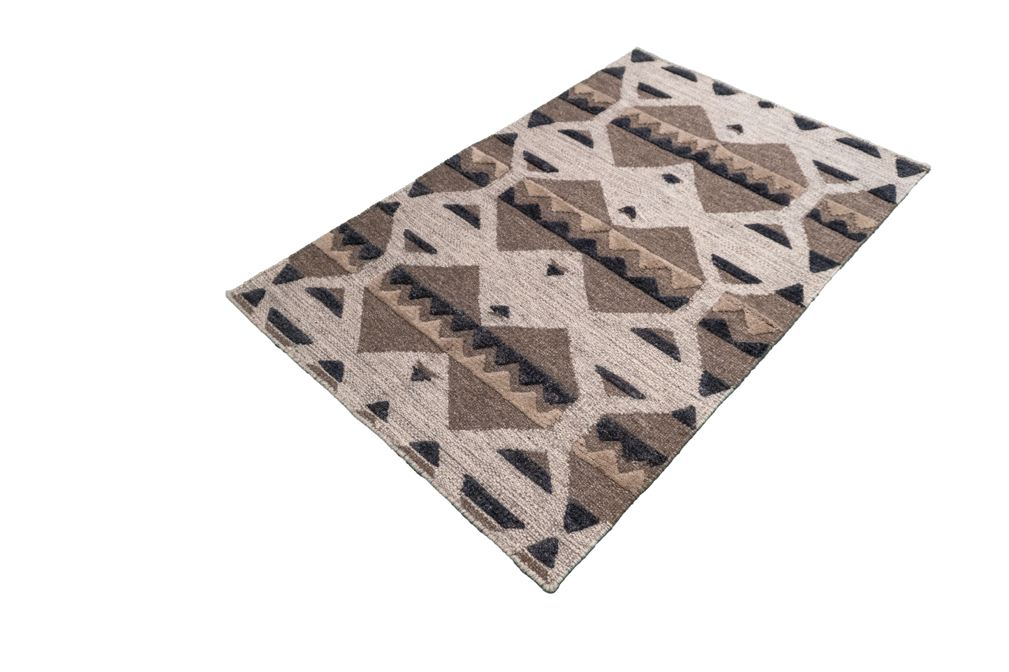 W 3 L 4.10 Kilim 100% Wool Hand-Woven Modern Design - 63827