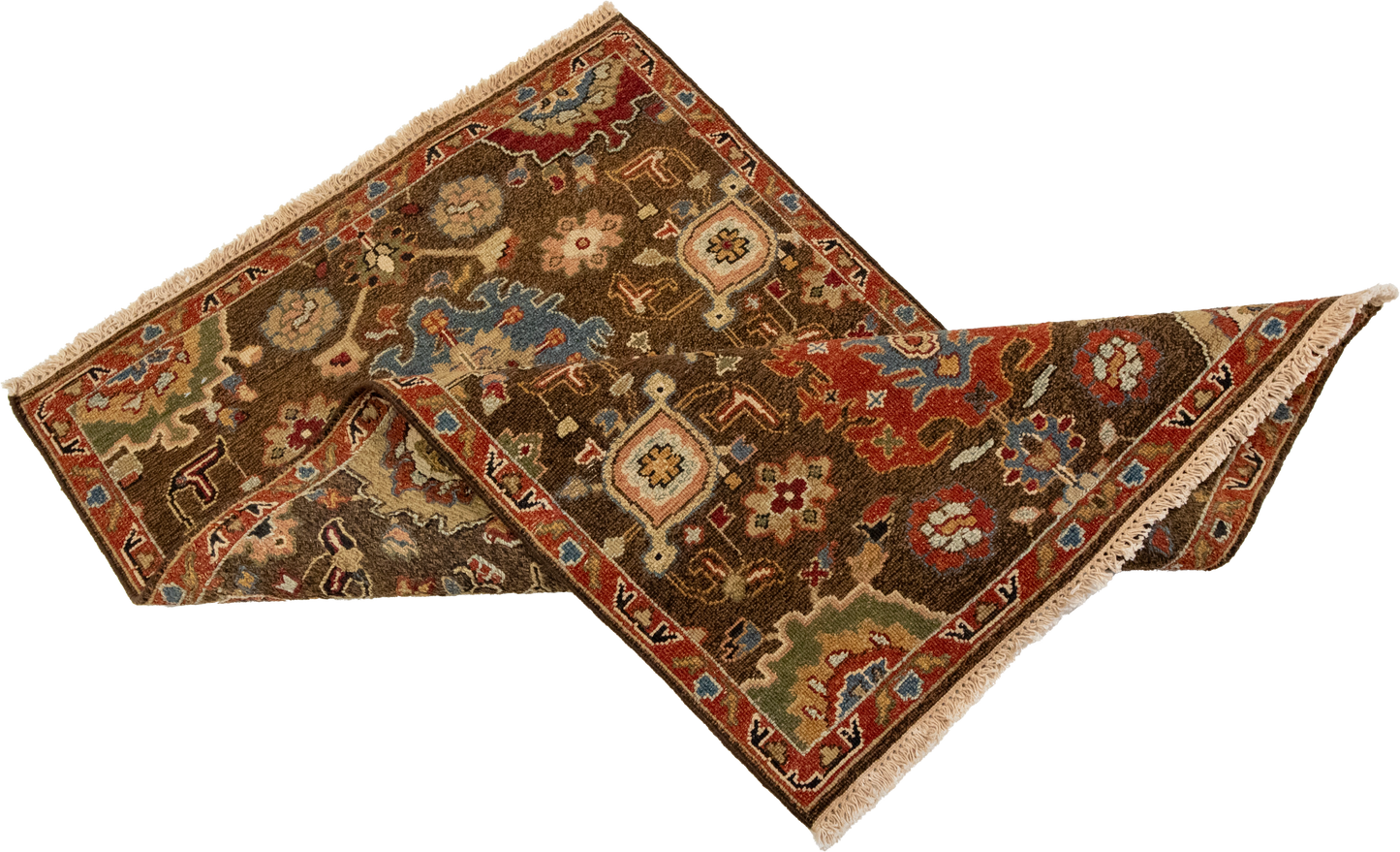W 3.1 L 5 Kerman Sumak 100% Wool Hand-Woven All-Over Design - 63835