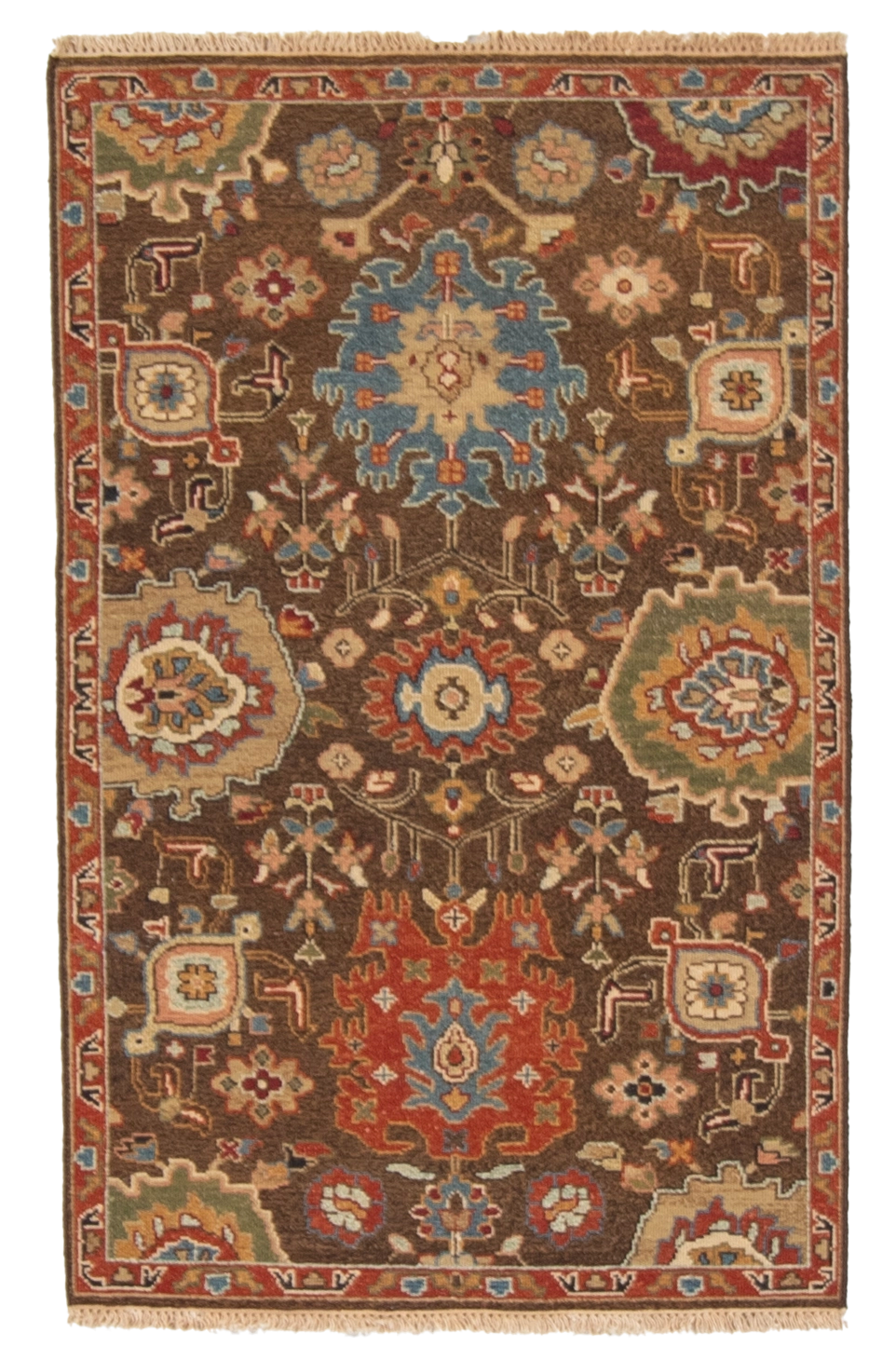W 3.1 L 5 Kerman Sumak 100% Wool Hand-Woven All-Over Design - 63835