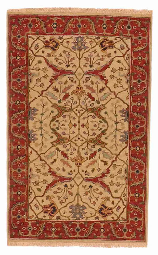 3 x 5 - Tabriz Fine/Wool Kilim Rectangle - Finest Hand-Made Quality Wool — 63840