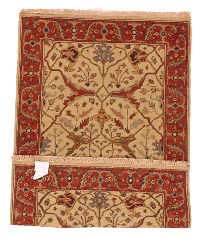 W 3 L 5 Tabriz Sumak 100% Wool Hand-Woven All-Over Design - 63840