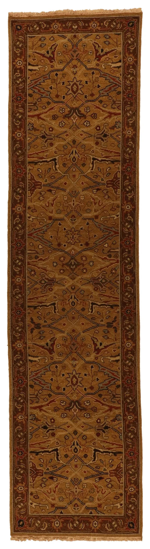 W 2.6 - L 9.10 - Kerman Fine/Wool Kilim Rectangle - Finest Hand-Made Quality Wool - 63852