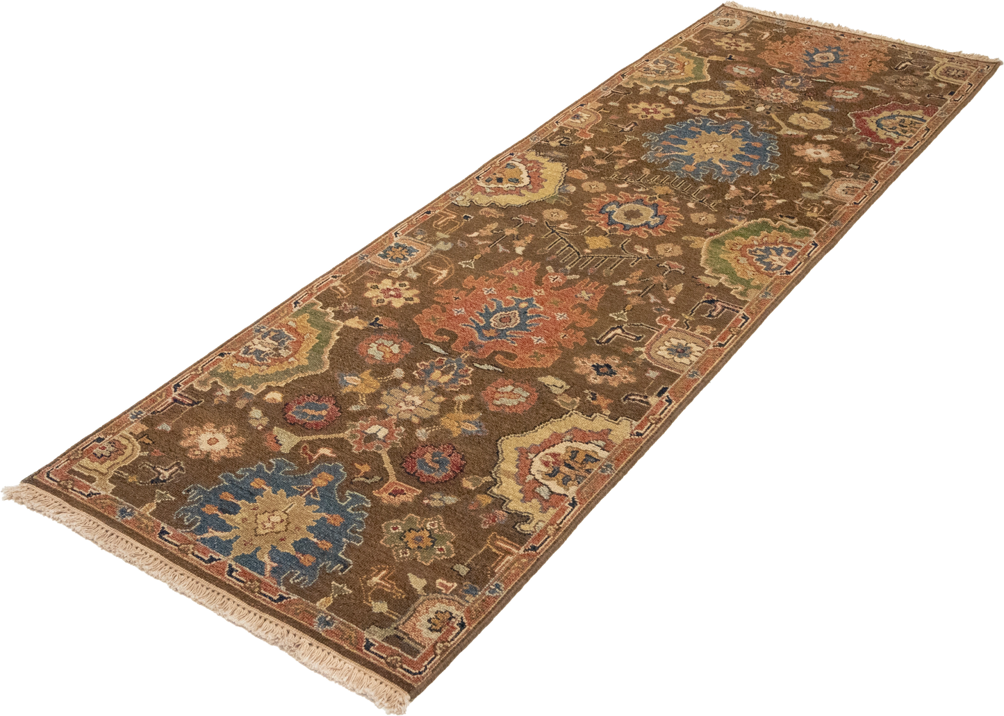 W 2.6 L 7.9 Bakhtiarie Runner 100% Wool Handmade All Over Design - 63853