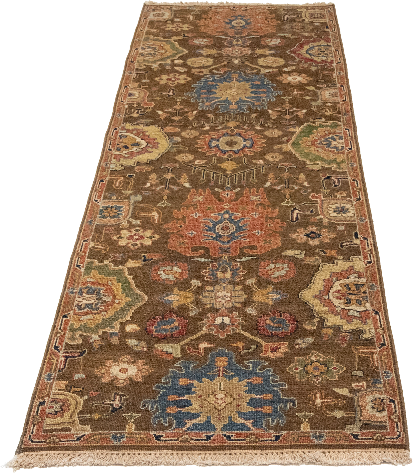 W 2.6 L 7.9 Bakhtiarie Runner 100% Wool Handmade All Over Design - 63853