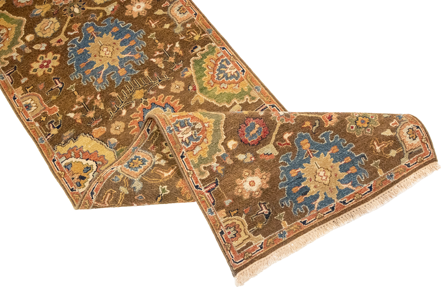 W 2.6 L 7.9 Bakhtiarie Runner 100% Wool Handmade All Over Design - 63853