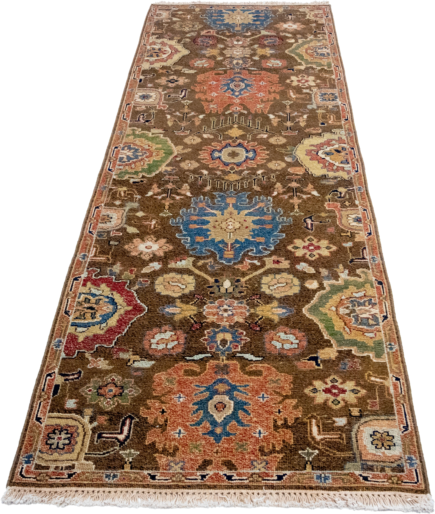 W 2.6 L 7.9 Bakhtiarie Runner 100% Wool Handmade All Over Design - 63853