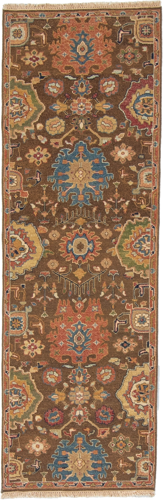 W 2.6 L 7.9 Bakhtiarie Runner 100% Wool Handmade All Over Design - 63853
