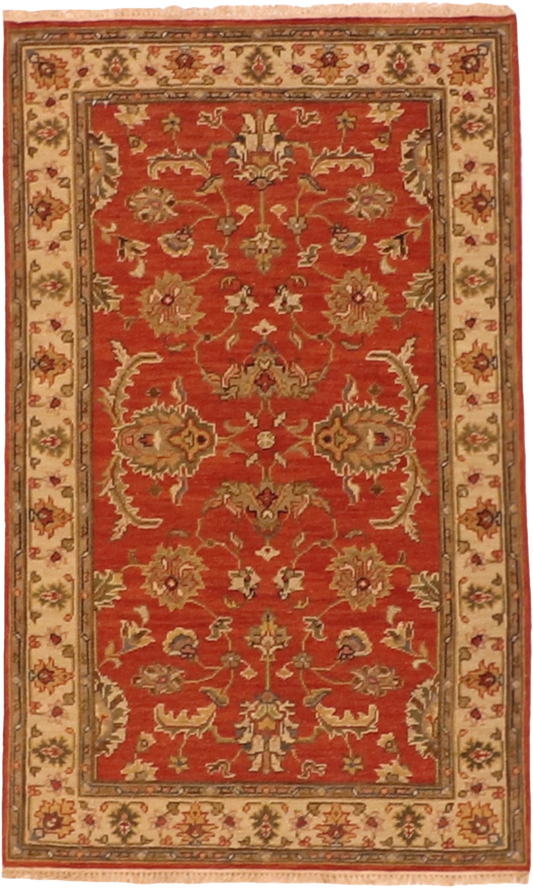 W 3 - L 5 Tabriz-Sumak 100% Wool Hand-Woven Rug - 63860