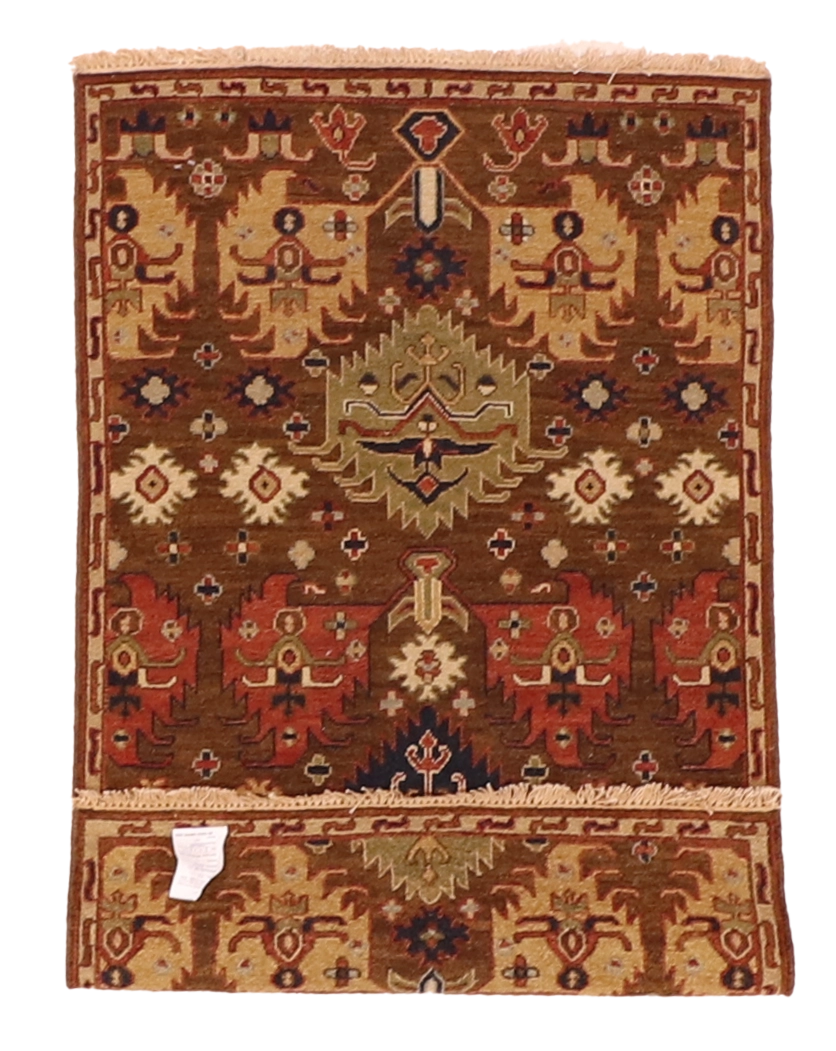 W 2.11 L 4.11 Bakhtiarie Sumak 100% Wool Hand-Woven All-Over Design - 63864