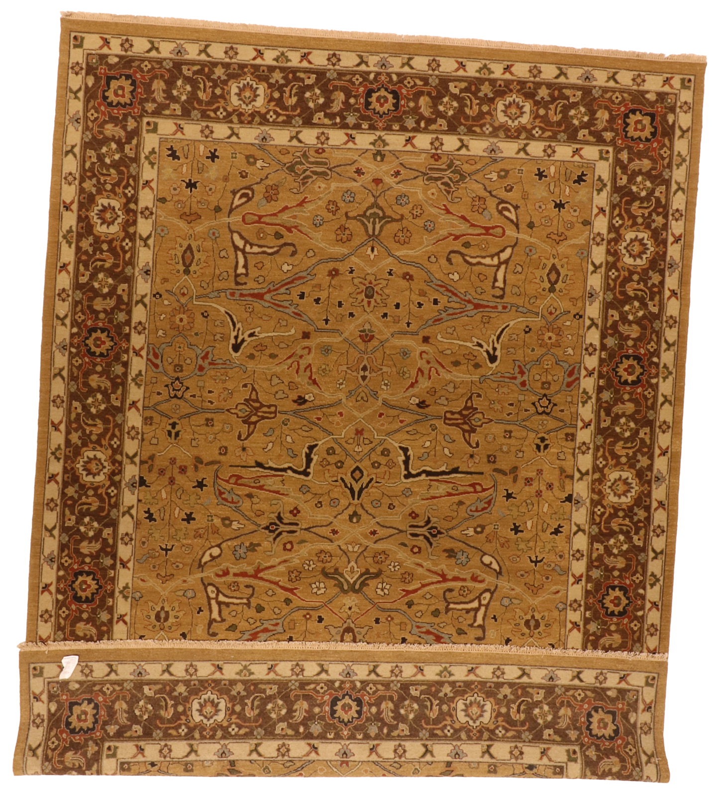 W 8.10 L 11.10 Sultan Abad 100% Wool Hand-Woven All-Over Design - 63872