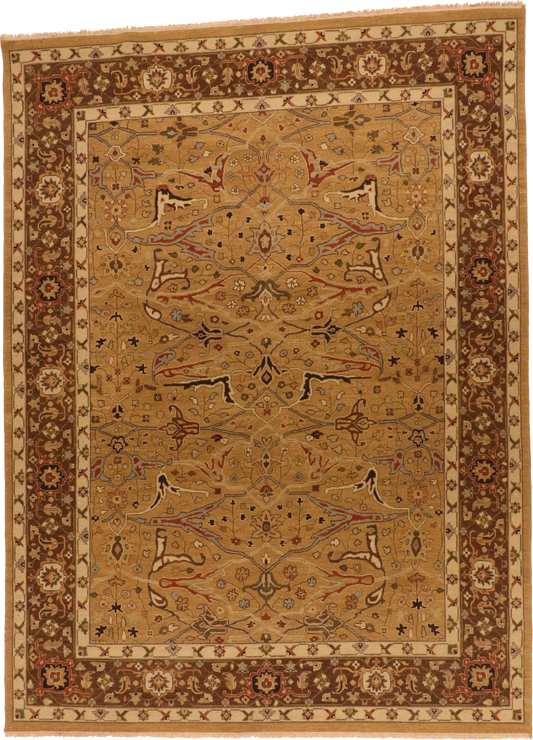 W 8.10 L 11.10 Sultan Abad 100% Wool Hand-Woven All-Over Design - 63872