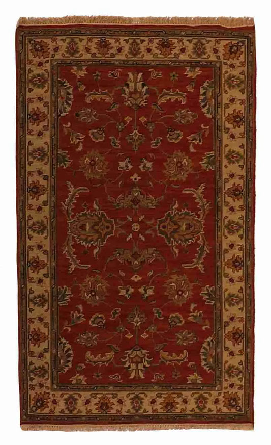 3 x 5 - Isfahan Fine/Wool Kilim Rectangle - Finest Hand-Made Quality Wool — 63874