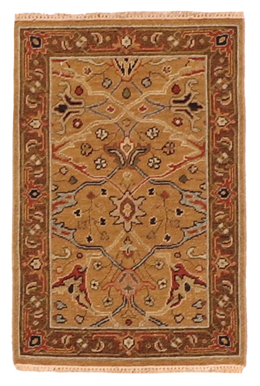 W 3 L 4.10 Tabriz Sumak 100% Wool Hand-Woven All-Over Design - 63881