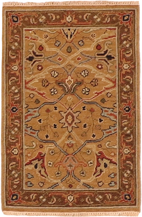 W 3 - L 4.10 Tabriz-Sumak 100% Wool Hand-Woven Rug - 63881