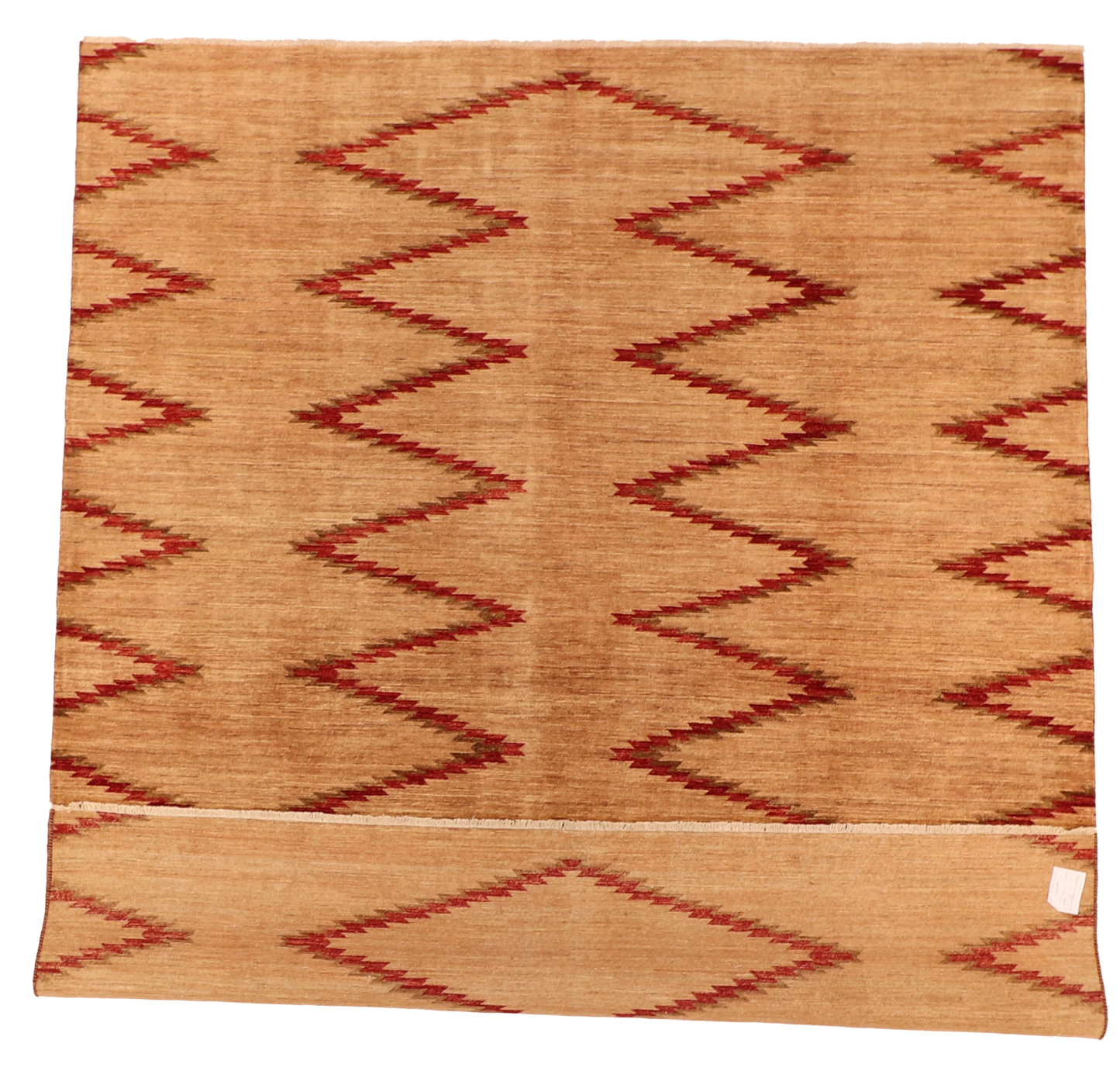 W 8.5 L 9.8 Mountain Modern 100% Wool Hand-Woven All-Over Design - 63893