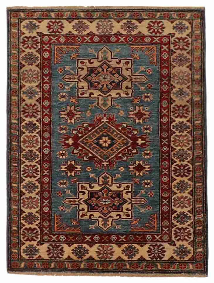 2.10 x 3.10 - Heriz Wool All Over Rectangle - Finest Hand-Knotted Quality — 63903