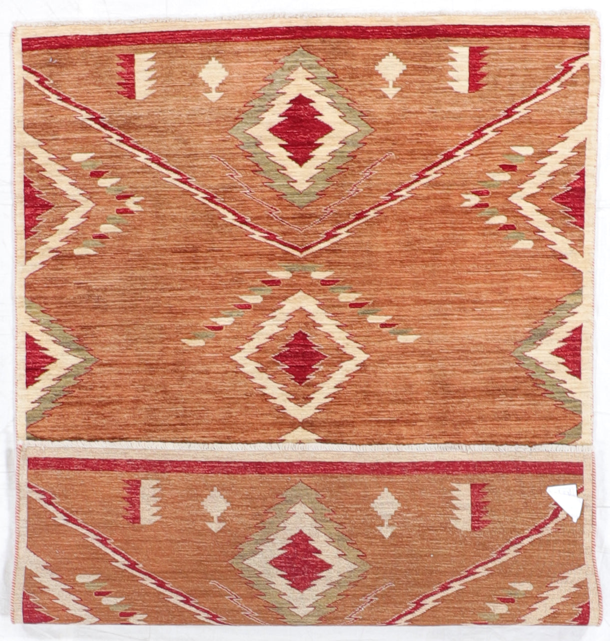 W 5 L 6.10 Mountain Modern 100% Wool Hand-Woven All-Over Design - 63925