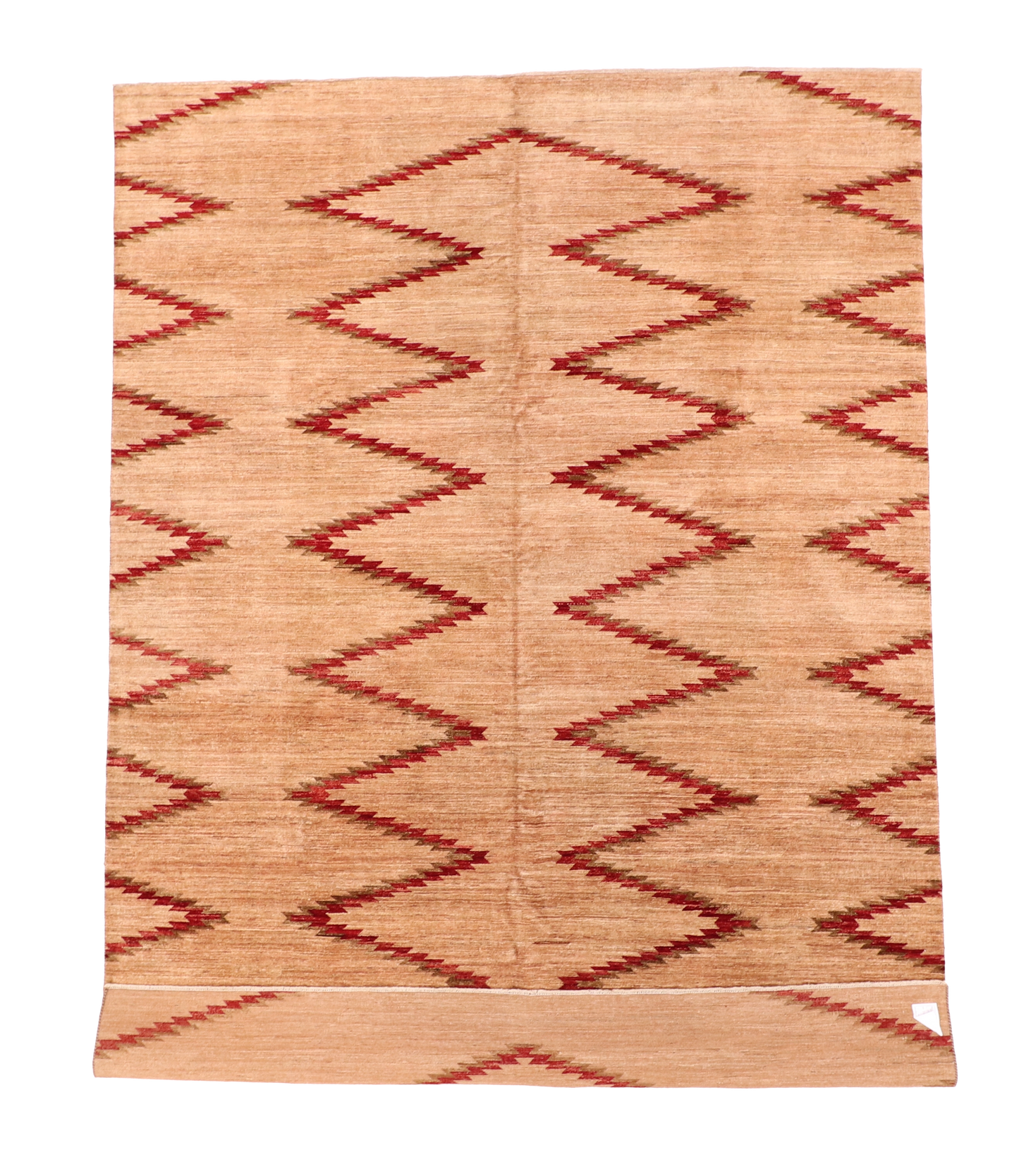 W 8.11 L 12 Mountain Modern 100% Wool Hand-Woven All-Over Design - 63942