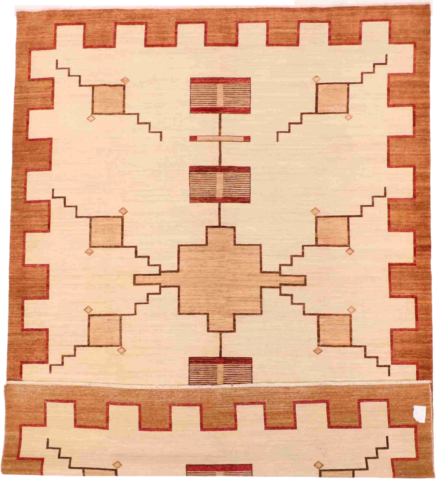 W 8.11 L 11.10 Mountain Modern 100% Wool Hand-Woven Western Design - 63947