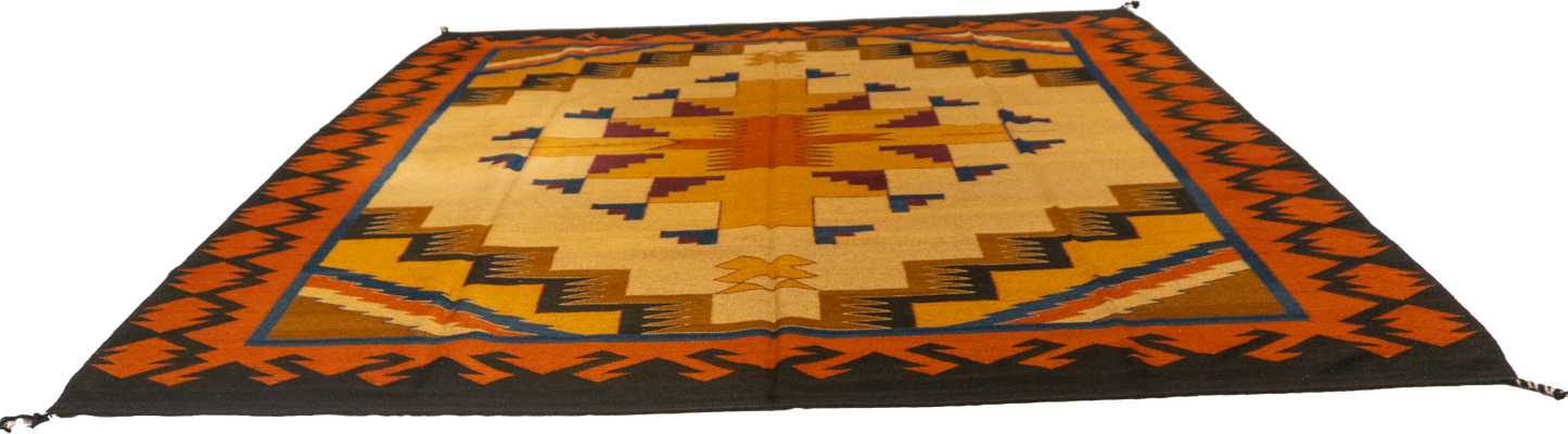 W 9.8 - L 9.8 - Zapatic Fine/Wool All Over Square - Finest Hand-Made Quality Wool - 63996