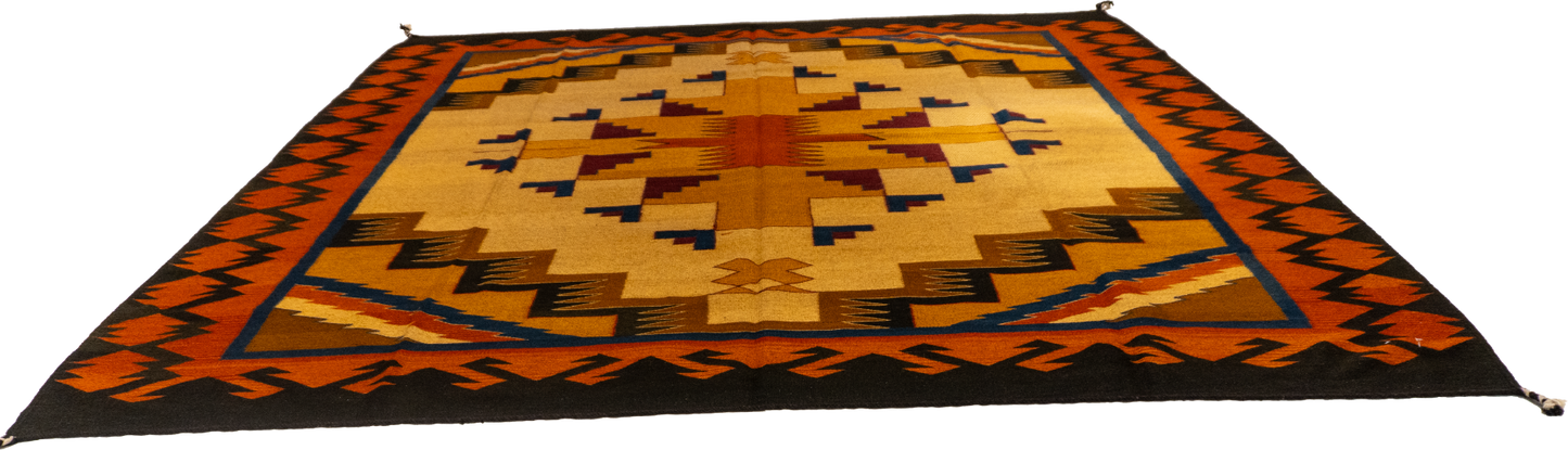 W 9.8 - L 9.8 - Zapatic Fine/Wool All Over Square - Finest Hand-Made Quality Wool - 63996