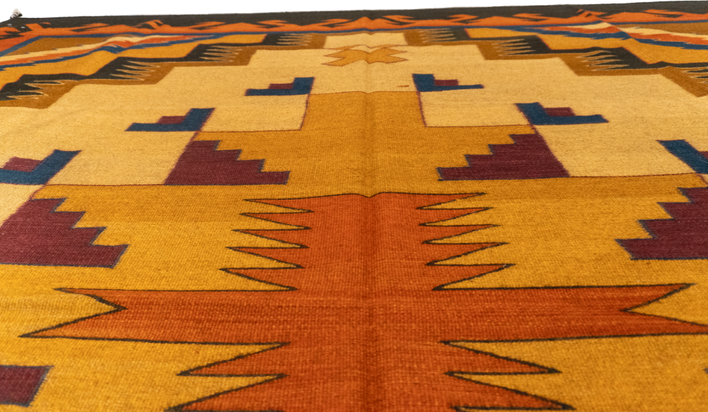 W 9.8 - L 9.8 - Zapatic Fine/Wool All Over Square - Finest Hand-Made Quality Wool - 63996